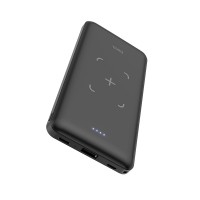  Wireless charging power bank Hoco J50 Micro USB, Lightning, Type-C, USB 10000mAh black 